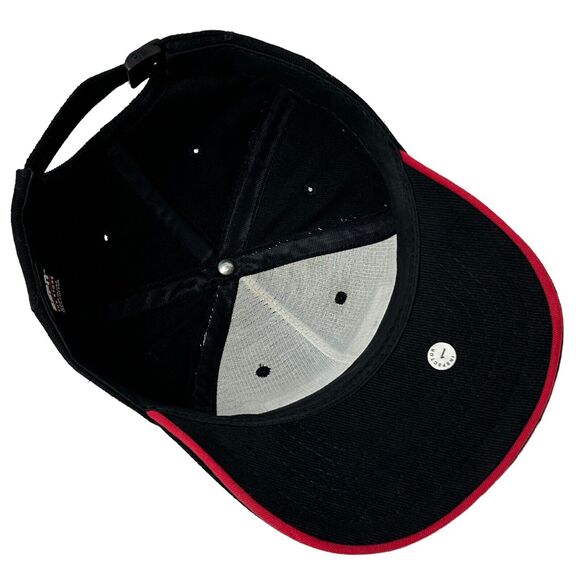 Vintage ESPN Baseball Cap Hat 90s Total Sports Network USA Made Strapback Black - Picture 7 of 10